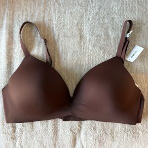 Gap Body Wireless T-Shirt Bra Brown 34C size